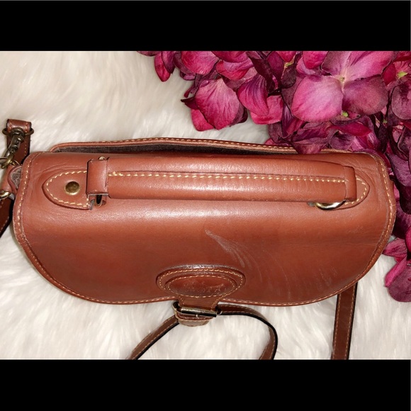 COBB & CO Brown Leather Messenger Crossbody Bag - Picture 3 of 7